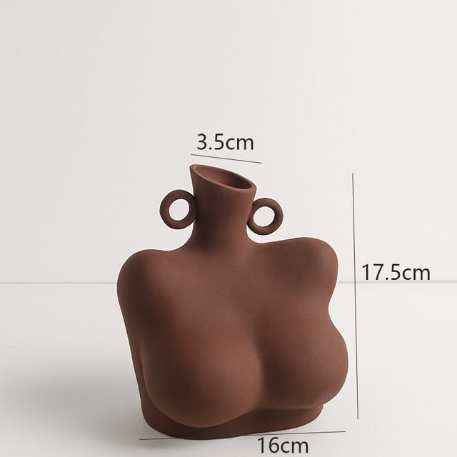 Ceramic Body Sculpture Vase