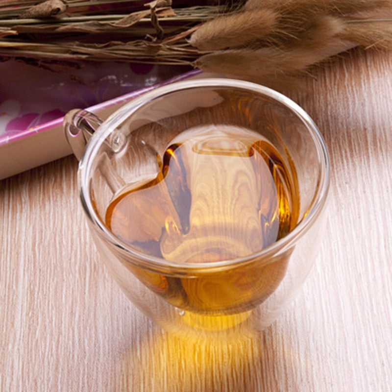 Heart Glass Cup