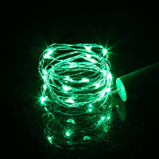 Wine Bottle Lights with Cork
