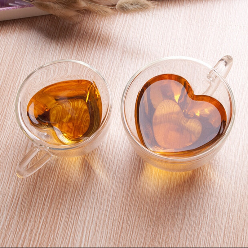 Heart Glass Cup