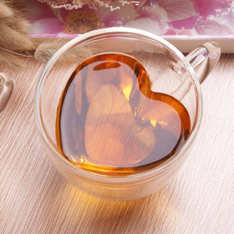 Heart Glass Cup