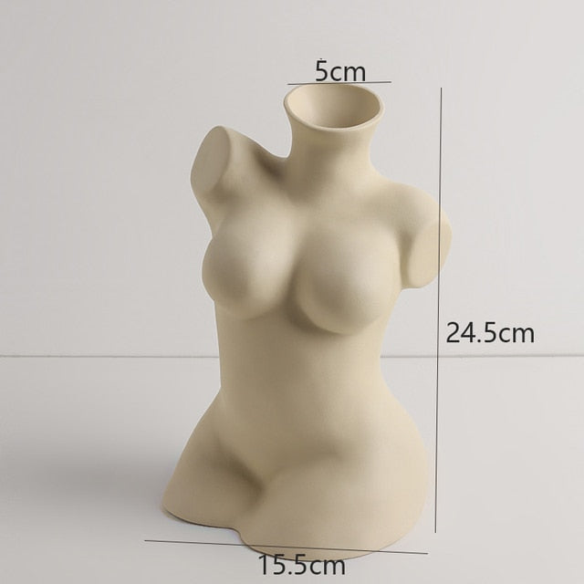 Ceramic Body Sculpture Vase