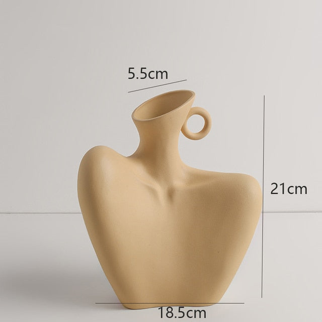 Ceramic Body Sculpture Vase