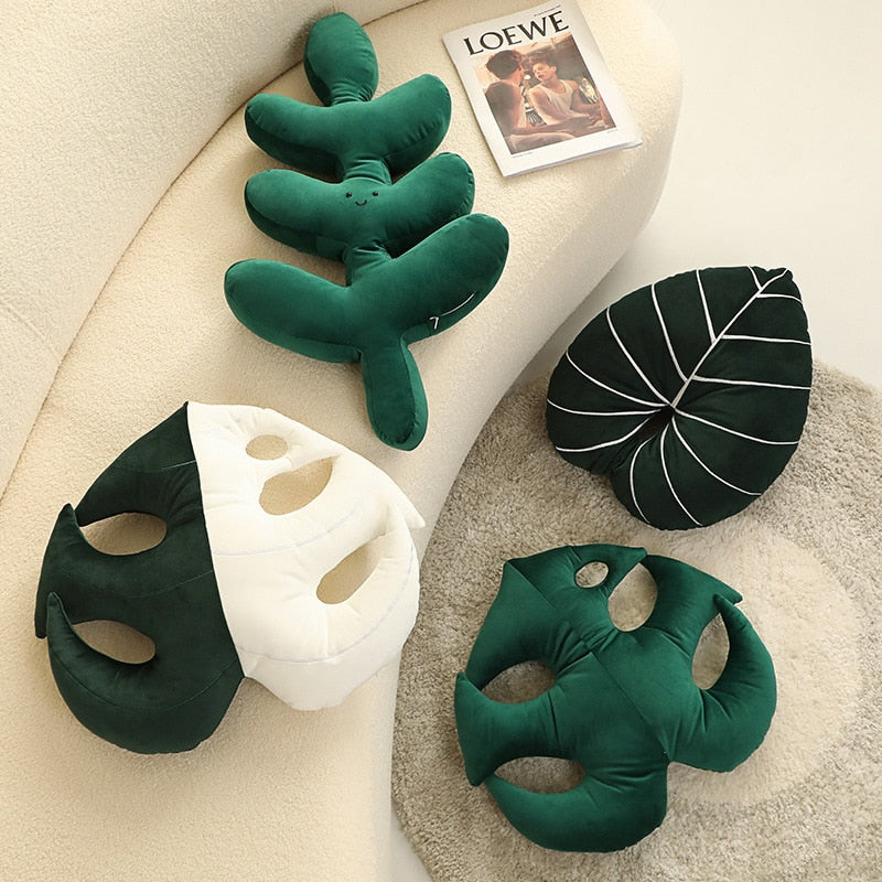 Leaf Plush Pillows