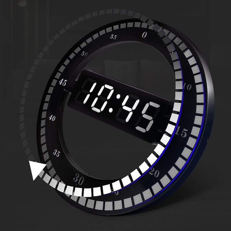 Digital Round Wall Clock