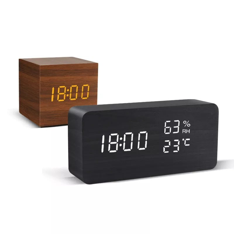 Wood Alarm Clock