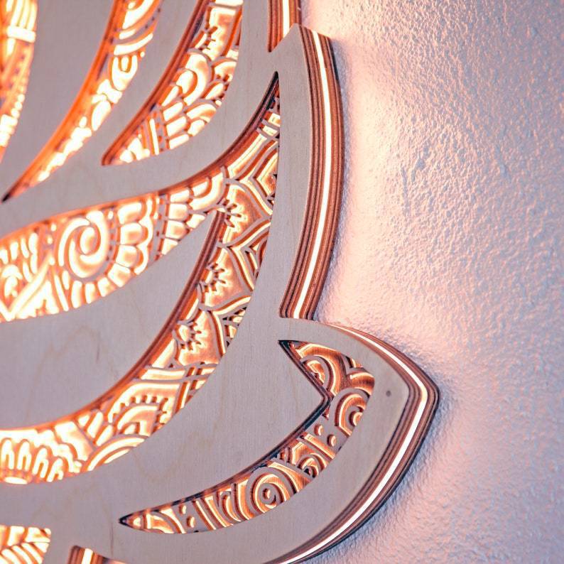 Lotus Flower Wall Light