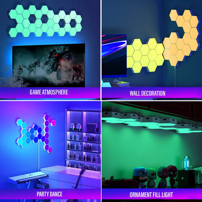 LED Hexagon Wall Light