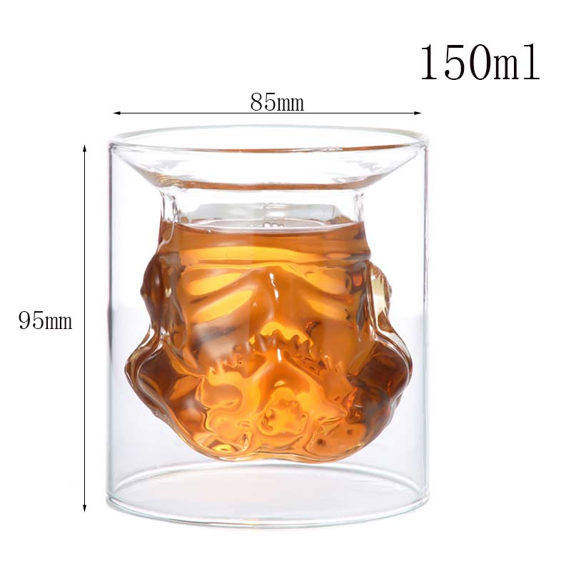 Storm Trooper Double Wall Glass