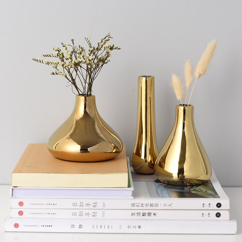 Gold Plated Vase