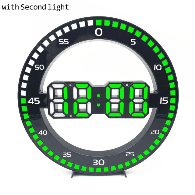 Digital Round Wall Clock