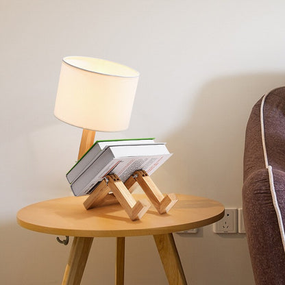 Wood Mannequin Table Lamp