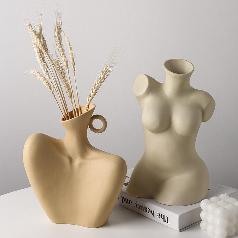 Ceramic Body Sculpture Vase