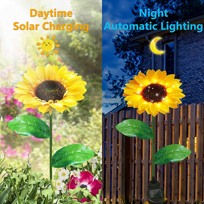 Sunflowers Solar Garden Light