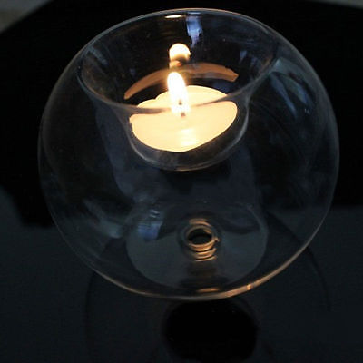 Round Clear Candle Holder