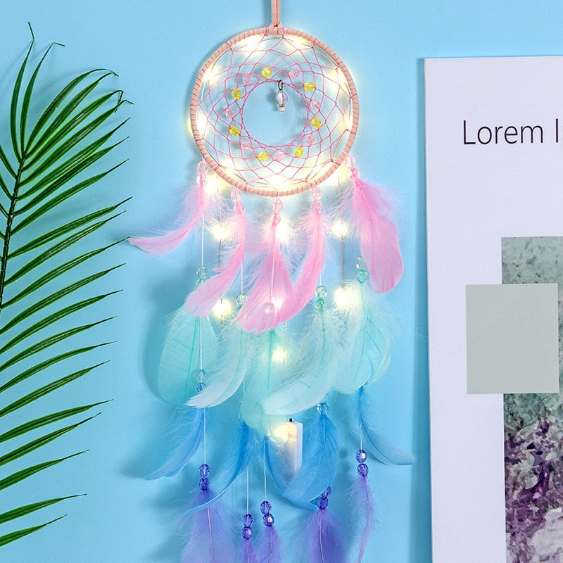 Dream Catcher Feather Lights