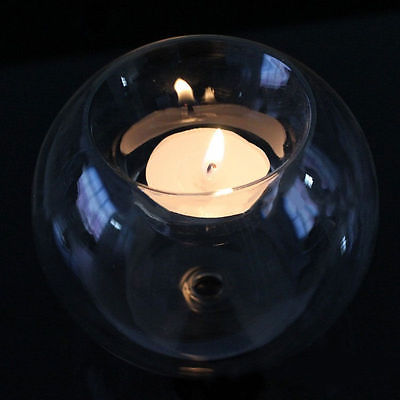 Round Clear Candle Holder