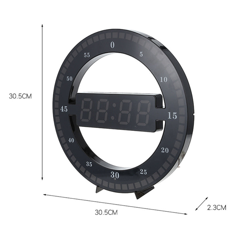 Digital Round Wall Clock