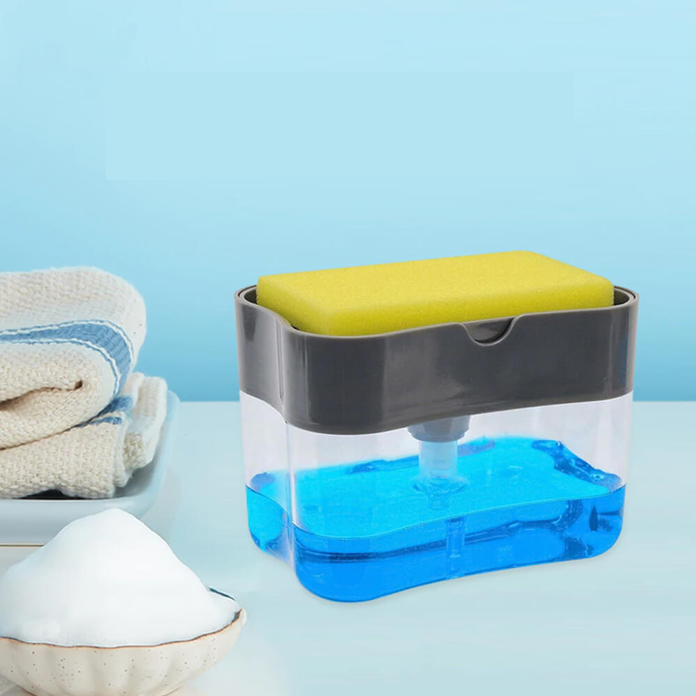 Soap Dispenser w/ Sponge Caddy