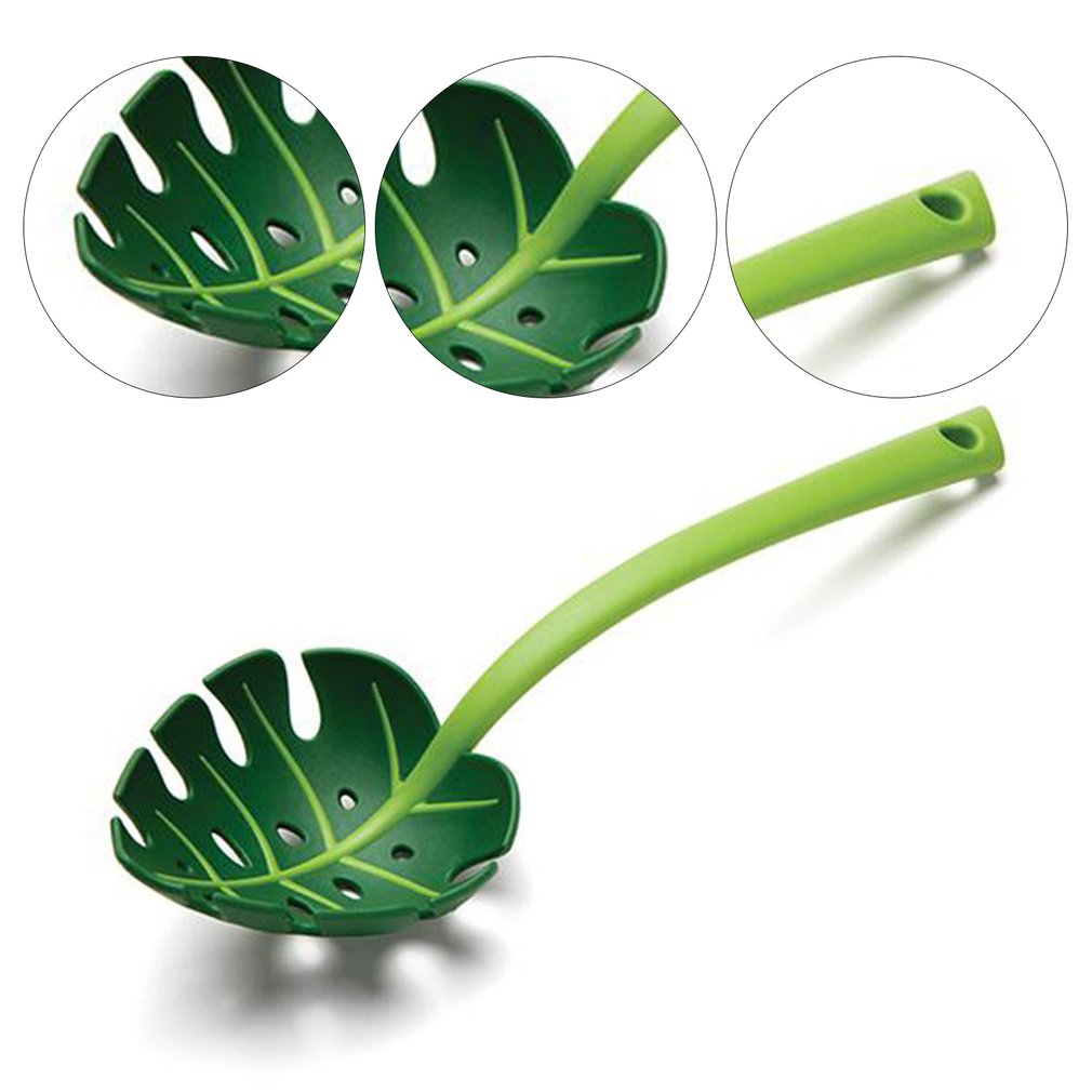 Leaf Shaped Colander Spoon