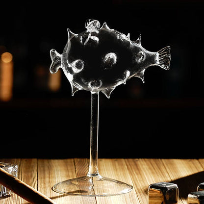 Puffer Fish Cocktail Glass