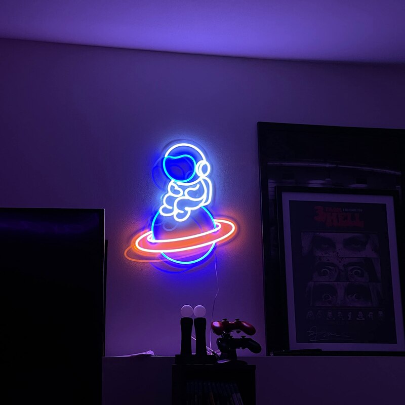 Planet Neon Sign