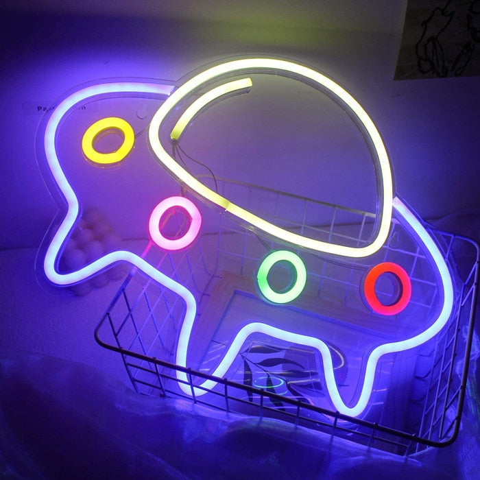 Planet Neon Sign