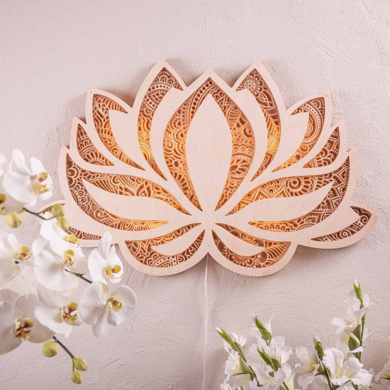 Lotus Flower Wall Light