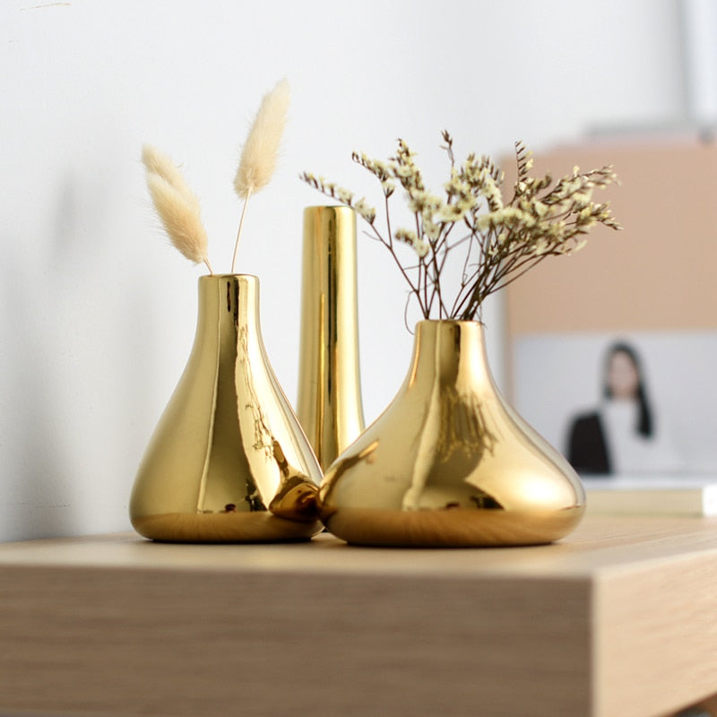 Gold Plated Vase