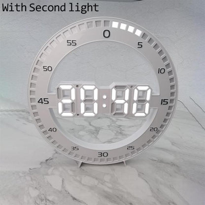 Digital Round Wall Clock