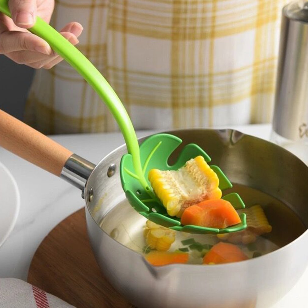 Leaf Shaped Colander Spoon