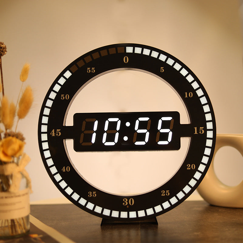 Digital Round Wall Clock