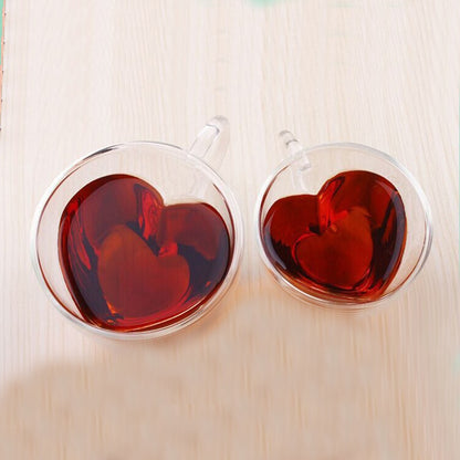 Heart Glass Cup