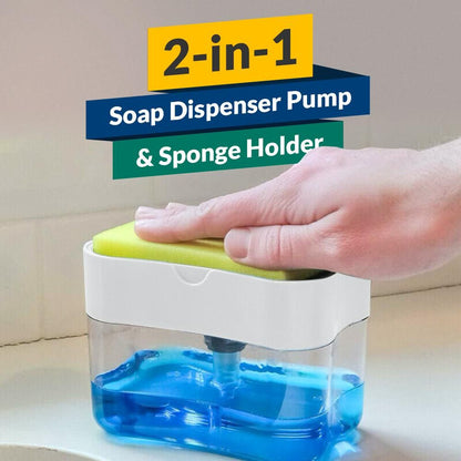 Soap Dispenser w/ Sponge Caddy